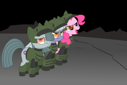 Size: 1024x683 | Tagged: safe, artist:fetchbeer, limestone pie, marble pie, pinkie pie, g4, pie sisters