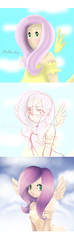 Size: 223x750 | Tagged: safe, fluttershy, human, g4, clothes, dress, humanized, redraw, winged humanization