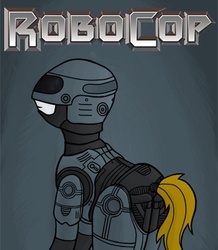 Size: 360x413 | Tagged: safe, artist:rydelfox, ponified, robocop