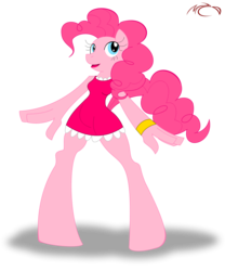 Size: 1218x1465 | Tagged: safe, artist:m a c d, pinkie pie, earth pony, anthro, g4
