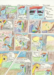 Size: 2496x3440 | Tagged: safe, artist:seventozen, applejack, rainbow dash, comic:rocket to insanity, fanfic:rocket to insanity, g4, comic, fanfic, fanfic art, high res