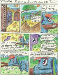 Size: 2496x3200 | Tagged: safe, artist:seventozen, rainbow dash, twilight sparkle, comic:rocket to insanity, fanfic:rocket to insanity, g4, comic, fanfic, fanfic art, high res