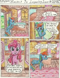 Size: 2496x3200 | Tagged: safe, artist:seventozen, pinkie pie, rainbow dash, comic:rocket to insanity, fanfic:rocket to insanity, g4, comic, fanfic, fanfic art, high res