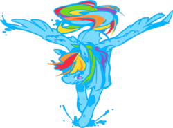 Size: 1128x835 | Tagged: safe, artist:buttbear, rainbow dash, pegasus, pony, g4, female, mare, simple background, solo, spread wings, transparent background, wings