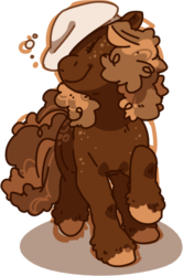 Size: 411x618 | Tagged: safe, artist:buttbear, oc, oc only, food pony, original species, drink, root beer