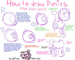 Size: 900x720 | Tagged: safe, artist:dustyranger, pony, female, how to draw, mare, text, tutorial