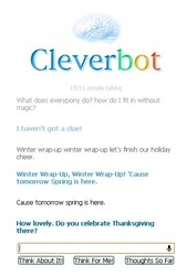 Size: 357x527 | Tagged: safe, g4, winter wrap up, cleverbot, meme, meta, no pony, text