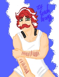 Size: 565x737 | Tagged: safe, artist:ordinarydraw, flam, human, g4, humanized