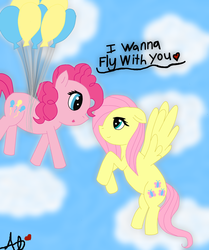 Size: 900x1074 | Tagged: safe, artist:jeweltheponylover12, fluttershy, pinkie pie, g4, female, lesbian, ship:flutterpie, shipping