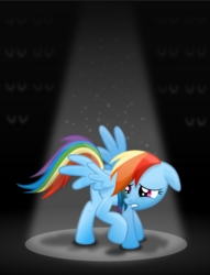 Size: 6000x7858 | Tagged: safe, artist:tajarnia, rainbow dash, pegasus, pony, g4, .svg available, absurd resolution, female, mare, nervous, stage fright, vector
