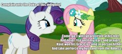 Size: 500x220 | Tagged: safe, fluttershy, rarity, g4, image macro, william shakespeare