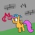 Size: 700x700 | Tagged: safe, scootaloo, pegasus, pony, g4, bandana, cutie mark crusaders, female, filly, foal, gangster, graffiti, solo