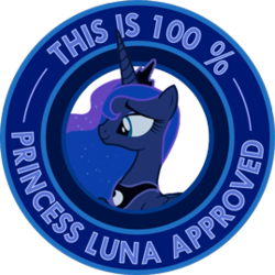 Size: 269x269 | Tagged: dead source, safe, artist:ambris, princess luna, pony, g4, approval, female, seal of approval, simple background, solo, transparent background