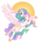 Size: 1280x1466 | Tagged: safe, artist:noxxplush, princess celestia, alicorn, pony, g4, female, flying, mare, solo