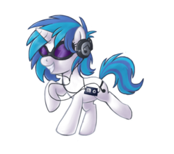 Size: 742x660 | Tagged: safe, artist:tenchi-outsuno, dj pon-3, vinyl scratch, pony, g4, female, simple background, solo, transparent background