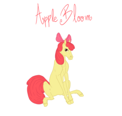 Size: 900x849 | Tagged: safe, artist:vanycat, apple bloom, earth pony, pony, g4, female, filly, foal, realistic, realistic horse legs, simple background, sitting, solo, transparent background