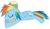 Size: 6000x3420 | Tagged: safe, artist:afkrobot, daring do, rainbow dash, g4, female, plushie, simple background, sleeping, transparent background, vector