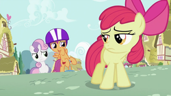 Size: 993x559 | Tagged: safe, artist:capnpea, edit, screencap, apple bloom, scootaloo, sweetie belle, g4, cutie mark crusaders, fimbriae, wat