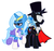 Size: 516x488 | Tagged: safe, artist:nyerpy, trixie, oc, pony, unicorn, g4, female, male, mare, sailor moon (series), stallion, tuxedo mask