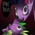 Size: 600x600 | Tagged: dead source, safe, artist:conchelor, spike, twilight sparkle, g4, freaky, nightmare fuel, wide eyes, yolo