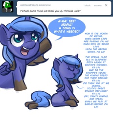 Size: 647x700 | Tagged: safe, artist:robd2003, princess luna, moon-fall, g4, ask, singing