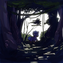 Size: 650x650 | Tagged: safe, artist:robd2003, princess luna, pony, moon-fall, g4, female, solo, tumblr