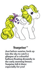Size: 550x1000 | Tagged: safe, surprise, g1, official, g1 backstory, my little pony fact file