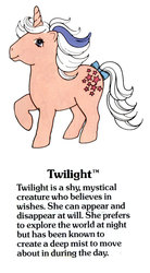 Size: 550x1000 | Tagged: safe, twilight, g1, official, g1 backstory, my little pony fact file