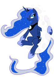 Size: 3508x4961 | Tagged: safe, artist:celestialess, princess luna, alicorn, pony, g4, belly, concave belly, crescent moon, crown, ethereal mane, ethereal tail, female, hoof shoes, jewelry, long mane, long tail, mare, peytral, princess shoes, regalia, simple background, sitting, slender, solo, starry mane, starry tail, tail, tangible heavenly object, thin, transparent background, vector
