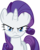 Size: 2361x2938 | Tagged: safe, artist:theflutterknight, rarity, pony, unicorn, g4, look before you sleep, angry, female, frown, high res, it is on, looking at you, mare, simple background, solo, transparent background, vector