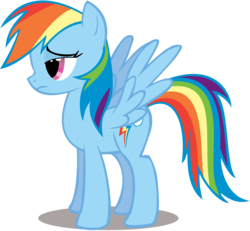 Size: 5000x4625 | Tagged: safe, artist:theflutterknight, rainbow dash, pegasus, pony, g4, absurd resolution, bedroom eyes, female, mare, simple background, solo, transparent background, vector