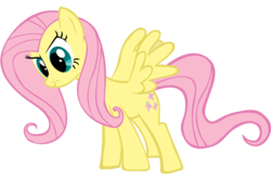 Size: 900x600 | Tagged: safe, artist:theflutterknight, fluttershy, pegasus, pony, g4, female, mare, simple background, solo, transparent background, vector