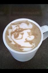 Size: 320x480 | Tagged: safe, artist:cappuccinofrosting, spitfire, g4, coffee, irl, latte, photo