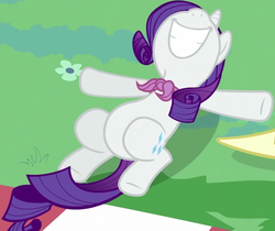 Size: 1000x838 | Tagged: safe, screencap, rarity, pony, a canterlot wedding, g4, female, grin, on back, solo