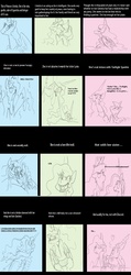 Size: 1229x2586 | Tagged: safe, artist:frankilew, discord, pinkie pie, princess celestia, princess luna, twilight sparkle, fanfic:cupcakes, g4, comic