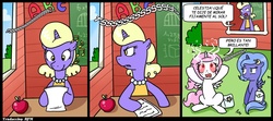 Size: 1000x445 | Tagged: safe, artist:madmax, princess celestia, princess luna, g4, comic, spanish, translation