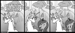 Size: 1000x446 | Tagged: safe, artist:madmax, princess luna, g4, comic, spanish, translation