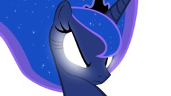 Size: 1600x900 | Tagged: safe, artist:azarathedragon, princess luna, alicorn, pony, g4, female, glowing eyes, mare, simple background, solo, transparent background, vector