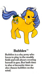 Size: 550x1000 | Tagged: safe, bubbles (g1), pony, g1, official, coat markings, facial markings, female, g1 backstory, my little pony fact file, solo, star (coat marking)