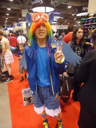 Size: 3240x4320 | Tagged: safe, rainbow dash, human, g4, cosplay, irl, irl human, photo