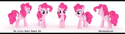 Size: 3559x972 | Tagged: safe, artist:rivenchan, pinkie pie, earth pony, pony, g4, 3d, female, mare, solo