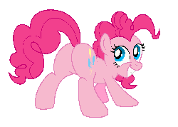 Size: 1050x750 | Tagged: safe, artist:aleximusprime, pinkie pie, earth pony, pony, g4, animated, butt, butt shake, female, mare, plot, shake, simple background, solo, transparent background