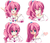 Size: 943x810 | Tagged: safe, artist:sakuranoruu, pinkie pie, human, g4, anime, cute, cuteamena, diapinkes, expressions, facial expressions, female, humanized, moe, pinkamena diane pie, pouting, sad, sketch dump, solo