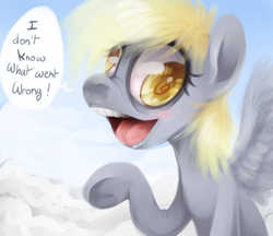 Size: 1391x1200 | Tagged: safe, artist:imalou, derpy hooves, pegasus, pony, g4, duo, female, i just don't know what went wrong, mare