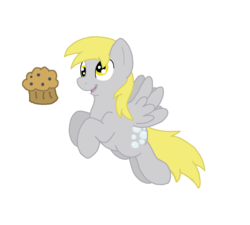 Size: 2226x2002 | Tagged: safe, artist:thedoggygal, derpy hooves, pegasus, pony, g4, female, high res, mare, muffin, simple background, solo, transparent background