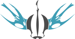 Size: 5059x2663 | Tagged: safe, artist:emkay-mlp, changeling, g4, changeling swarm, emblem, logo, simple background, transparent background, vector