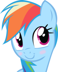 Size: 2398x2983 | Tagged: safe, artist:emkay-mlp, rainbow dash, pegasus, pony, g4, blushing, cute, dashabetes, female, high res, mare, simple background, solo, transparent background, vector