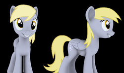 Size: 900x532 | Tagged: safe, artist:hashbro, derpy hooves, pegasus, pony, g4, 3d, female, mare, wip