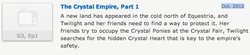 Size: 603x133 | Tagged: safe, g4, season 3, the crystal empire, imdb, text