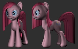 Size: 1221x767 | Tagged: safe, artist:hashbro, pinkie pie, g4, 3d, cute, cuteamena, grin, happy, pinkamena diane pie, smiling